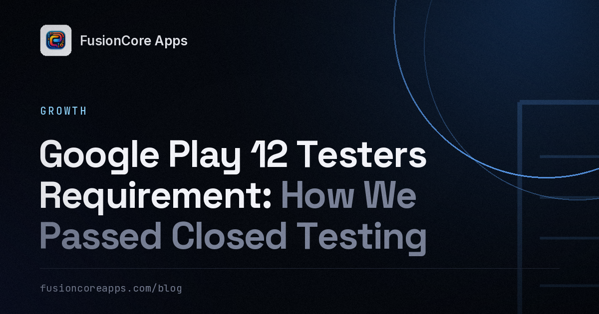 Google Play 12 Testers Requirement: How We Passed Closed Testing