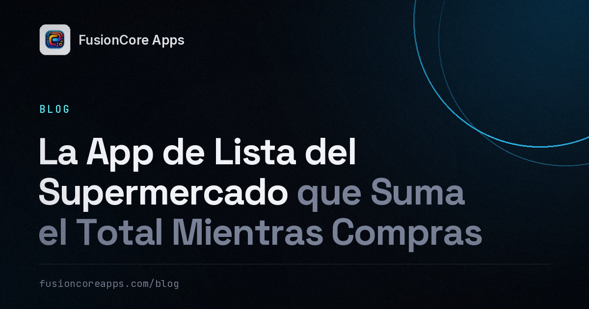 La App de Lista del Supermercado que Suma el Total Mientras Compras