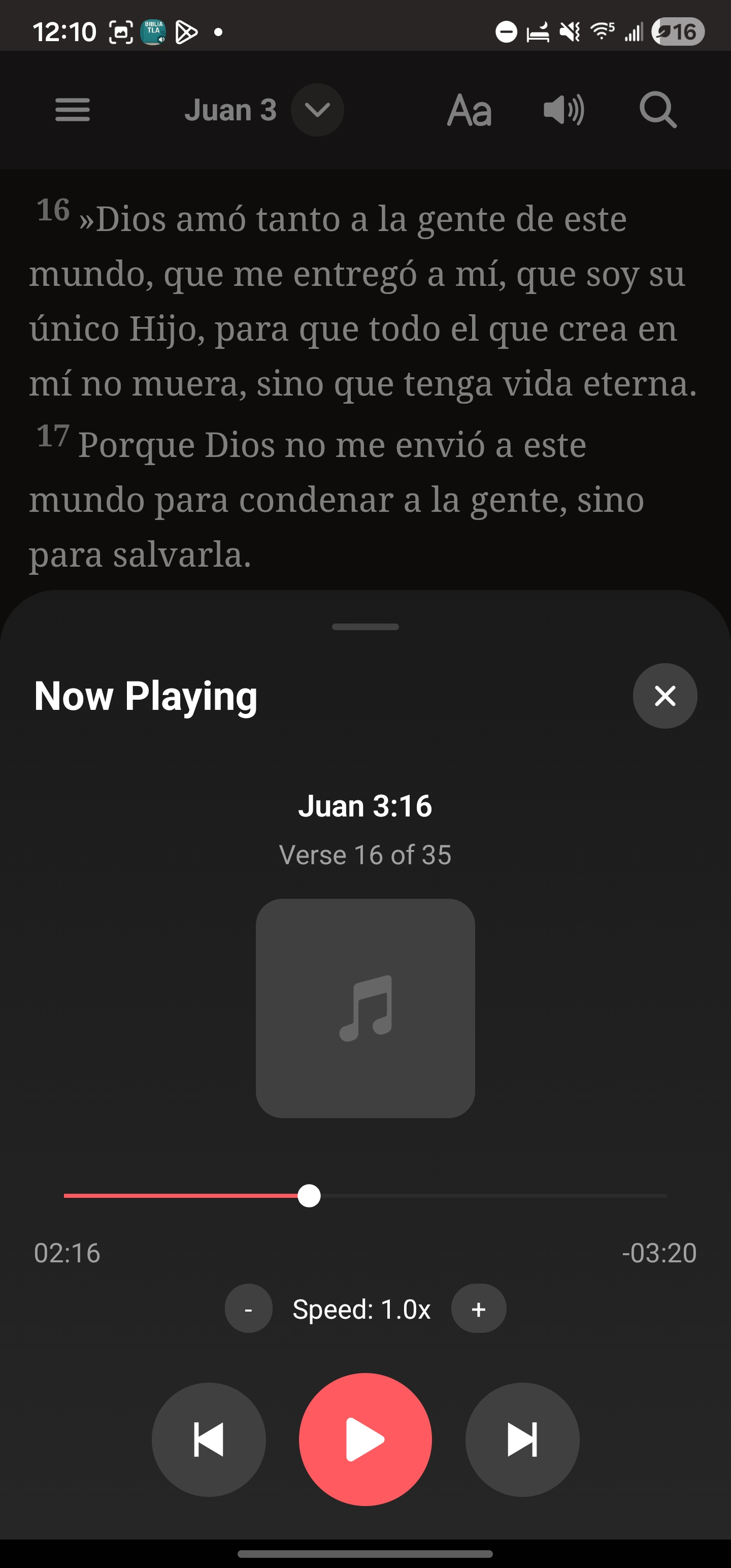 Biblia TLA — Spanish Bible App screenshot 2