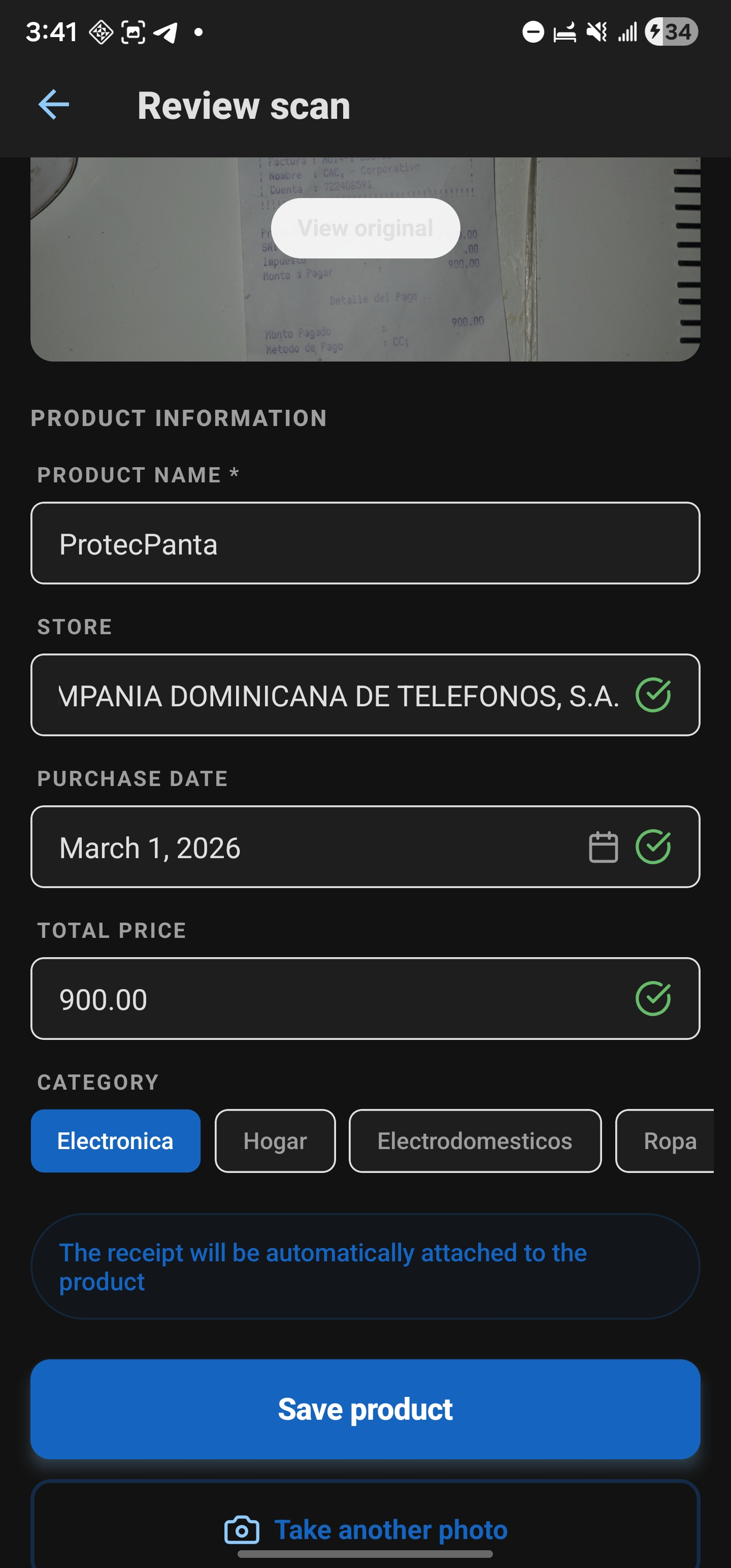 Claimly: Warranty Scanner & Receipt Tracker screenshot 3